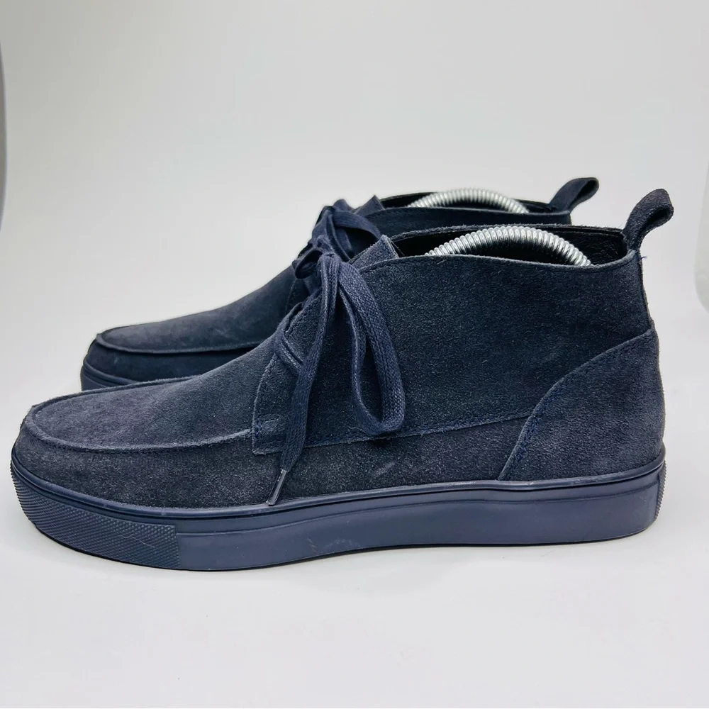 Express Navy Suede Leather Lace Up Chukka Sneakers Men’s Size 8